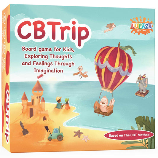 CBTrip Therapy Game for Kids, Counseling Game, Exploring Thoughts and Feelings Through Imagination, CBT Therapy Games for Counselors Focusing on Social Skills Development Through Play